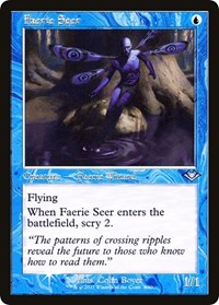 Magic: The Gathering Single - Modern Horizons 2 - Faerie Seer (Retro Frame) - Uncommon/008 Lightly Played