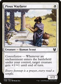 Magic: The Gathering - Theros Beyond Death - Pious Wayfarer FOIL Common/032 Lightly Played