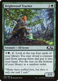 Magic: The Gathering Single - Core Set 2020 - Brightwood Tracker Common/166 Lightly Played
