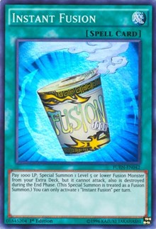 Yugioh / Yu-Gi-Oh! Single - Fusion Enforcers - Instant Fusion (1st Edition) - Super Rare/FUEN-EN042 Lightly Played
