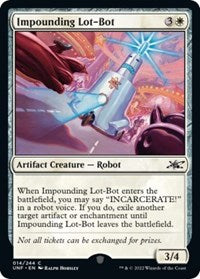 Magic: The Gathering - Unfinity - Impounding Lot-Bot (Foil) - Common/014 Lightly Played