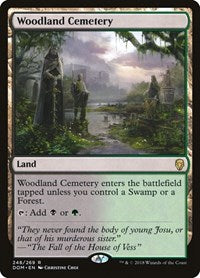 Magic: The Gathering - Dominaria - Woodland Cemetary Rare/248 Lightly Played