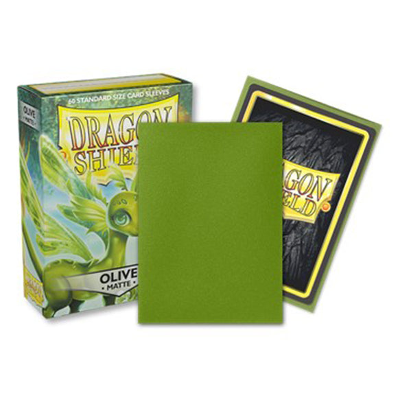 Dragon Shields: 60 sleeve - Matte Olive Standard Sleeves