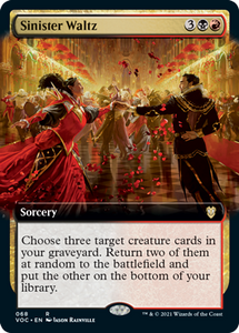 Magic: The Gathering - Innistrad: Crimson Vow - Sinister Waltz (Extended Art) Rare/068 Lightly Played
