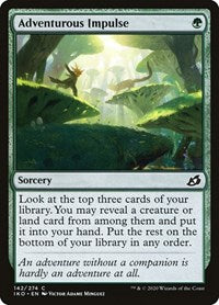 Magic: The Gathering - Ikoria: Lair of Behemoths - Adventurous Impulse (Foil) Common/142 Lightly Played