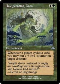 Magic: The Gathering Single - Dominaria Remastered - Invigorating Boon (Retro Frame) - Uncommon/342 Lightly Played