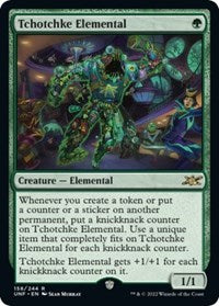 Magic: The Gathering - Unfinity - Tchotchke Elemental (Foil) - Rare/158 Lightly Played