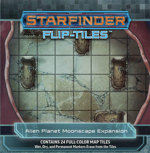 Starfinder RPG: Flip-Tiles - Alien Planet  Moonscape Expansion