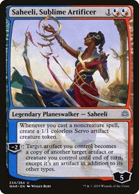 Magic: The Gathering - War of the Spark - Saheeli, Sublime Artificer Uncommon/234 Lightly Played