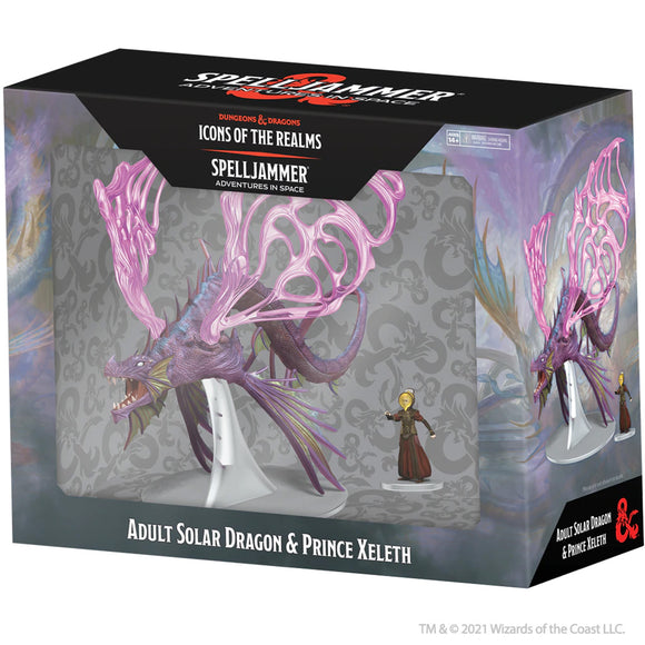 Dungeons & Dragons: Icons of the Realms Set 24 Spelljammer Adventures in Space-Adult Solar Dragon & Prince Xeleth