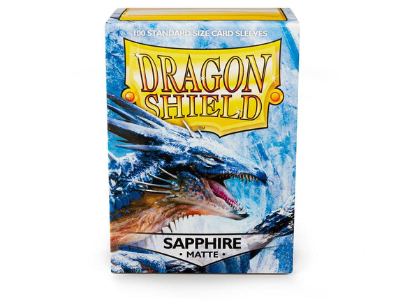 Dragon Shields: (100) Matte Sapphire Standard Sleeves