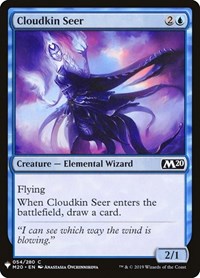 Magic: The Gathering Single - The List - Core Set 2020 - Cloudkin Seer - Common/054 Lightly Played