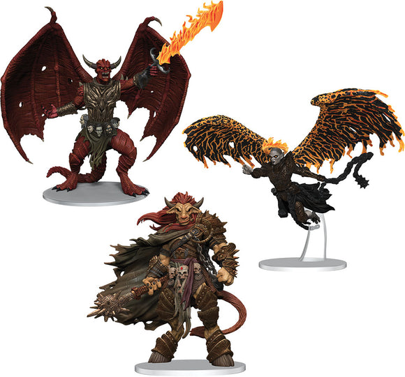 Dungeons & Dragons Fantasy Miniatures: Icons of the Realms Archdevils - Bael, Bel, and Zariel