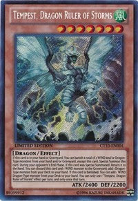 Yu-Gi-Oh! YuGiOh Single - 2013 Collectors Tins - Tempest, Dragon Ruler of Storms - Secret Rare/CT10-EN004 Lightly Played