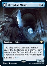 Magic: The Gathering - Innistrad: Crimson Vow - Mirrorhall Mimic (Extended Art) Rare/361 Lightly Played