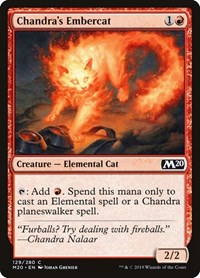 Magic: The Gathering Single - Core Set 2020 - Chandra's Embercat Common/129 Lightly Played