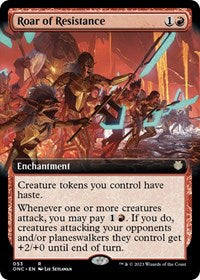 Magic: The Gathering Single - Commander: Phyrexia: All Will Be One - Roar of Resistance (Extended Art) - Rare/053 Lightly Played