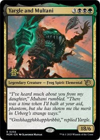 Magic: The Gathering Single - March of The Machine - Yargle and Multani - PRE-RELEASE Rare/0256 - Lightly Played