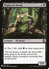 Magic: The Gathering Single - The List - Blightsoil Druid - Common/080 Lightly Played