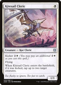 Magic: The Gathering Single - Zendikar Rising - Kitesail Cleric - Uncommon/020 Lightly Played