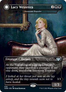 Magic: The Gathering - Innistrad: Crimson Vow - Lucy Westenra - Innocent Traveler FOIL Uncommon/336 Lightly Played
