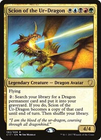 Magic: The Gathering - Commander 2017 - Scion of the Ur-Dragon - Rare/192 Moderately Played