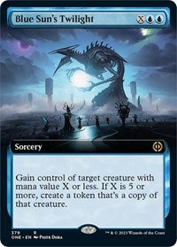 Magic: The Gathering Single - Phyrexia: All Will Be One - Blue Sun's Twilight (Extended Art) - Rare/379 Lightly Played