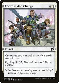 Magic: The Gathering Single - Ikoria: Lair of Behemoths - Coordinated Charge (Foil) - Common/006 Lightly Played