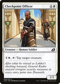 Magic: The Gathering - Ikoria: Lair of Behemoths - Checkpoint Officer (Foil) - Common/005 Lightly Played