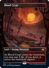 Magic: The Gathering - Unfinity - Blood Crypt (Borderless) - FOIL Rare/279 Lightly Played