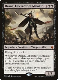 Magic: The Gathering - Battle for Zendikar - Drana, Liberator of Malakir Mythic/109 Lightly Played