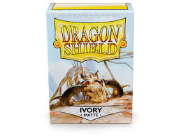 Dragon Shields: (100) Matte Ivory Standard Sleeves