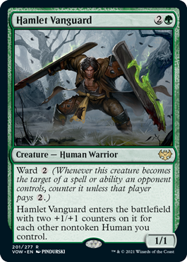 Magic: The Gathering - Innistrad: Crimson Vow - Hamlet Vanguard Rare/201 Lightly Played