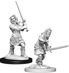 Pathfinder Deep Cuts Unpainted Miniatures: W6 Human Male Barbarian