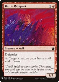 Magic: The Gathering Single - The List - Battle Rampart - Common/165 Lightly Played