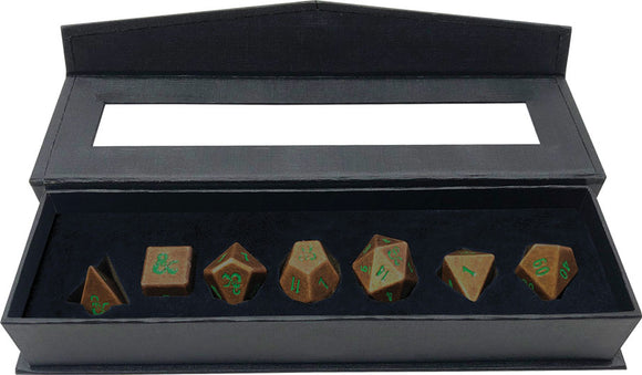 Dungeons & Dragons RPG: Heavy Metal Copper and Green RPG Dice Set - Feywild