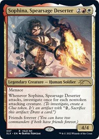 Magic: The Gathering Single - Streets of New Capenna - SLX Cards - Sophina, Spearsage Deserter Rare/007 Lightly Played