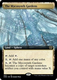 Magic: The Gathering Single - Phyrexia: All Will Be One - The Mycosynth Gardens (Extended Art) - FOIL Rare/402 Lightly Played