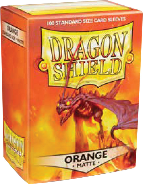 Dragon Shields: (100) Matte Orange Standard Sleeves