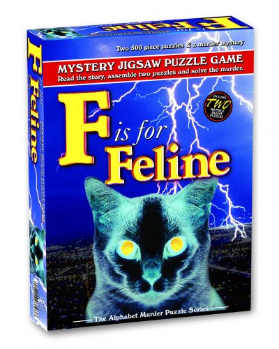 Mystery Jigsaw Puzzle Game Jigsaw Puzzle – F is For Feline -500 Piece Puzzle