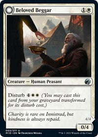 Magic: The Gathering Single - Innistrad: Midnight Hunt - Beloved Beggar - Uncommon/003 Lightly Played