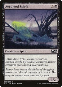 Magic: The Gathering - Magic 2015 (M15) - Accursed Spirit - Common/085 Lightly Played