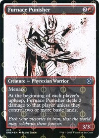 Magic: The Gathering Single - Phyrexia: All Will Be One - Furnace Punisher (Showcase) (Step-and-Compleat Foil) - FOIL Uncommon/445 Lightly Played