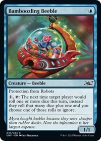 Magic: The Gathering - Unfinity - Bamboozling Beeble (Foil) - Common/037 Lightly Played