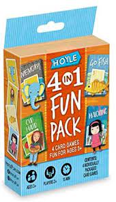 HOYLE PLAYING CARD GAME: FOUR-IN-ONE FUN PACK