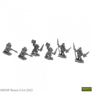 Bones USA Dungeon Dwellers - BLOODSCALE KOBOLDS (6) 07057