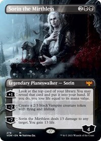 Magic: The Gathering - Innistrad: Crimson Vow - Sorin the Mirthless (Borderless) Mythic/278 Lightly Played