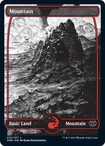 Magic: The Gathering - Innistrad: Crimson Vow - Mountain (275) FOIL Land/275 Lightly Played