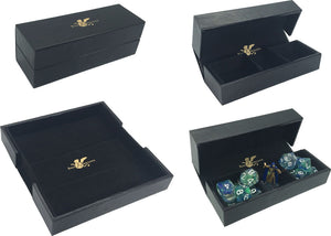 Luxury Fauz Leather Dice Box / Rolling Tray