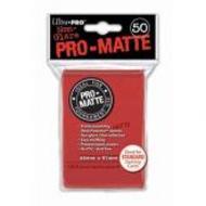 Pro-Matte Deck Protectors Pack: Red 50ct